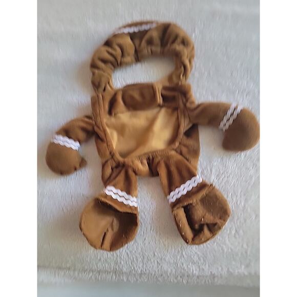 Christmas Holiday Gingerbread Man Pup Pet Dog Costume Medium - Picture 2 of 3